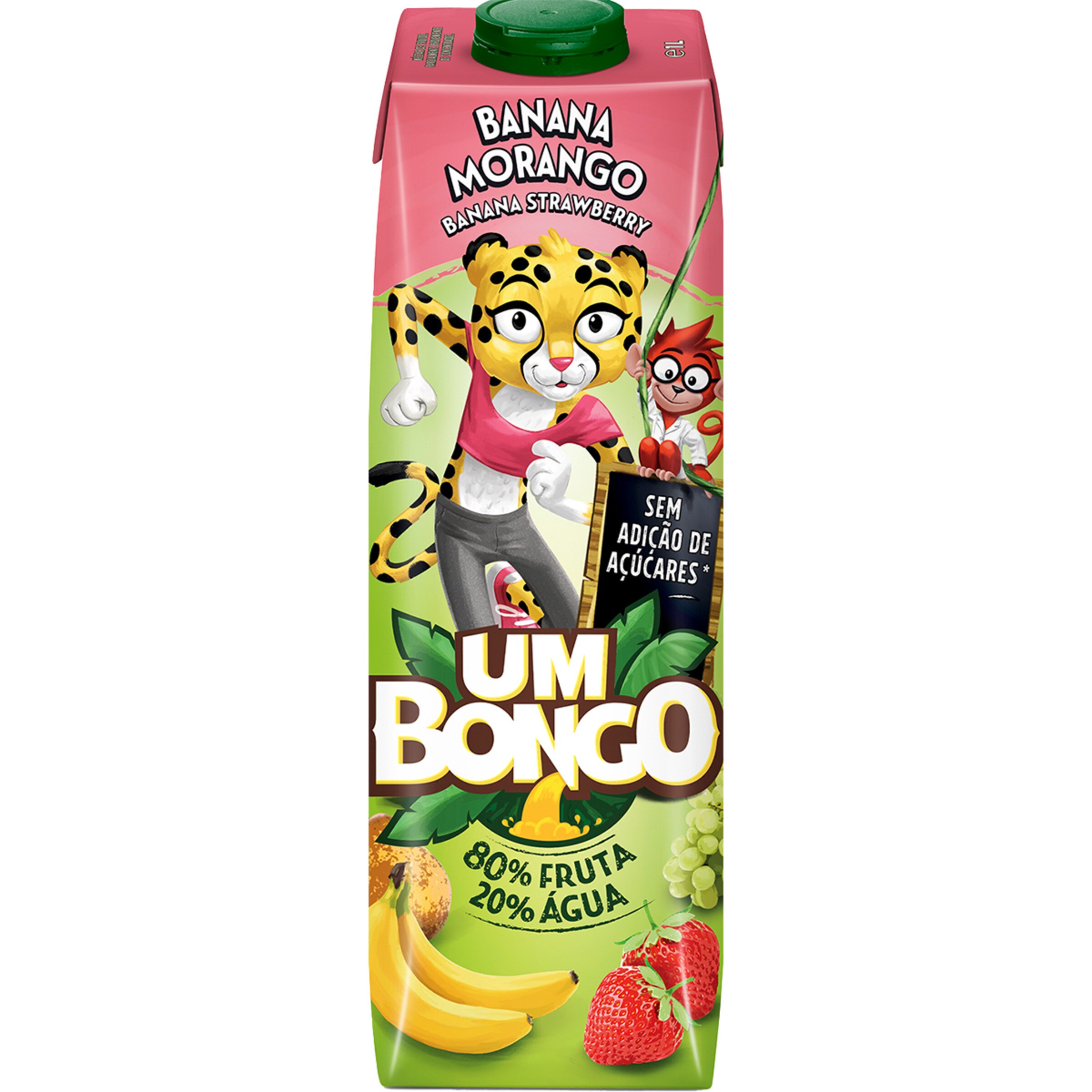 SUMO NECTAR BANANA MORANGO UM BONGO 1L