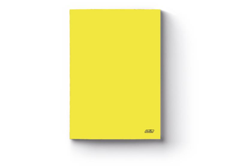 CADERNO AGRAFADO A4 CAPA AMARELA SPRING 60FLS PAUTADO