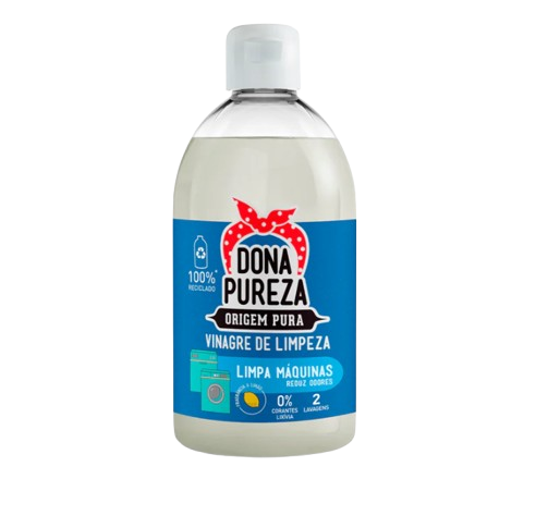 VINAGRE LIMPEZA LIMPA MÁQUINAS LIMÃO DONA PUREZA 500ML