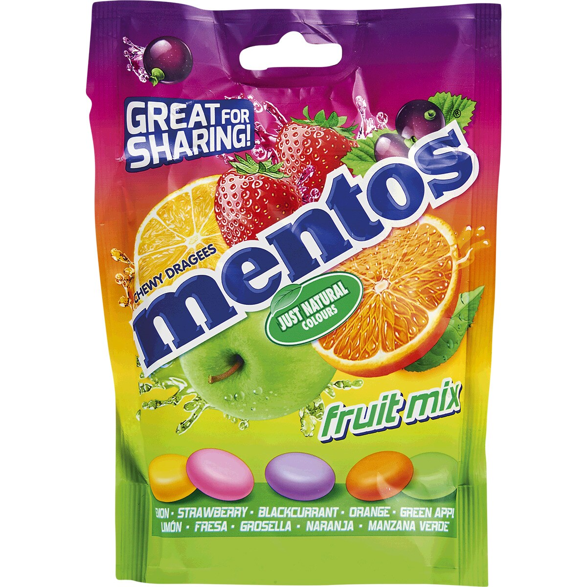 DRAGEIA MENTOS FRUIT MIX 160GR