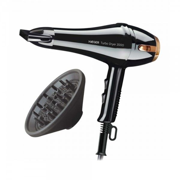 SECADOR CABELO 2000W HAEGER TURBO DRYER
