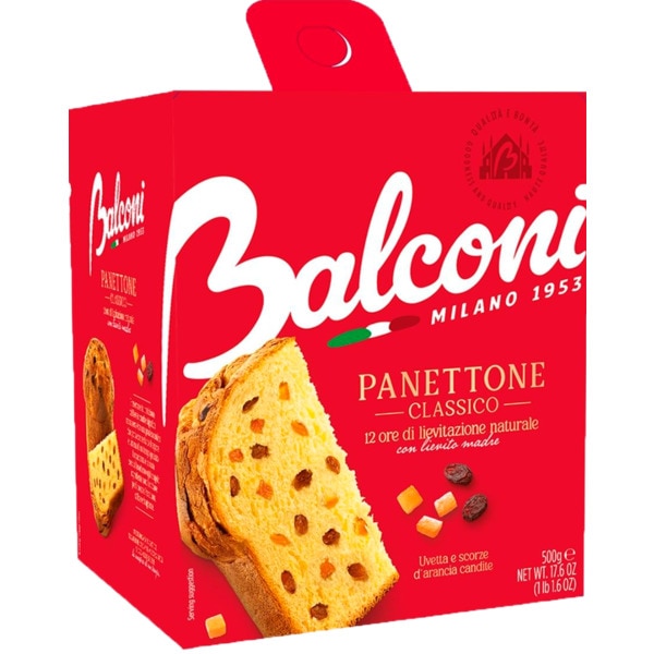 BOLO PANETTONE CLÁSSICO BALCONI 500GR