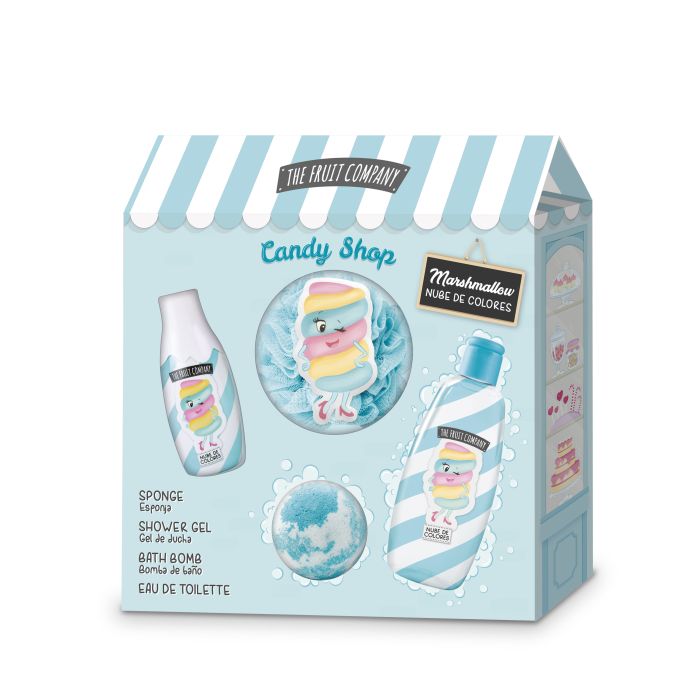 CONJUNTO COFFRET BANHO CANDY NUVENS COLORIDAS THE FRUIT COMPANY
