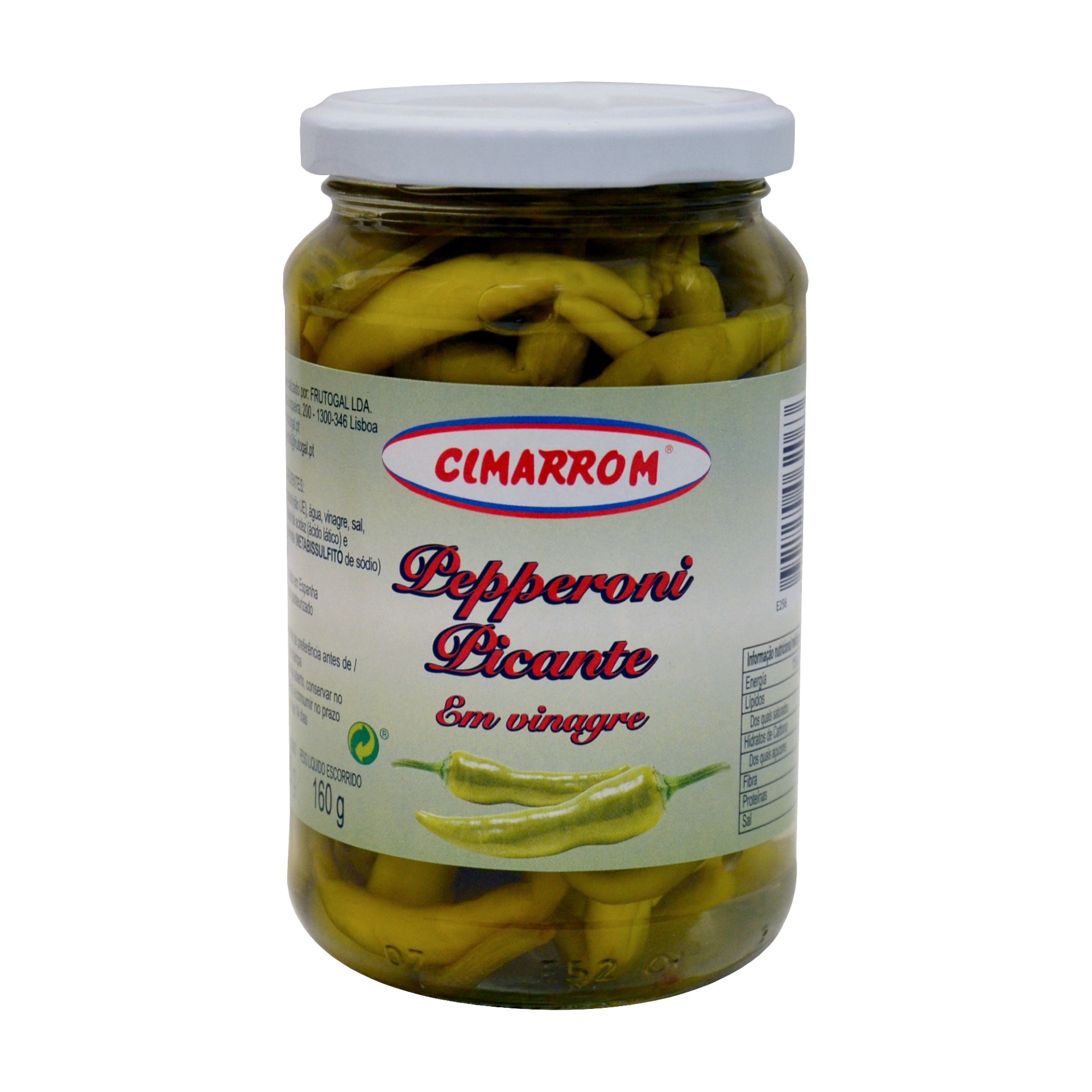 PEPPERONI PICANTE EM VINAGRE CIMARRON 320GR