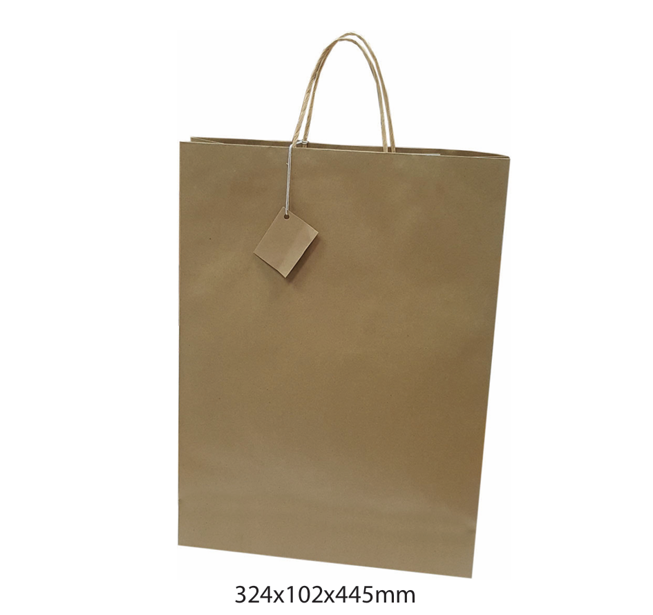 SACO DE PAPEL P/ PRENDA KRAFT 324X102X445MM MP-17