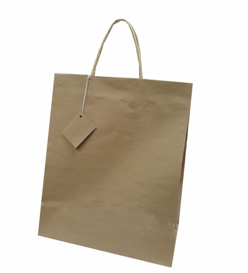 SACO DE PAPEL P/ PRENDA KRAFT 32X26X10 REF26905