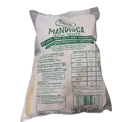MANDIOCA PALITO PEDAÇOS DO BRASIL 1KG