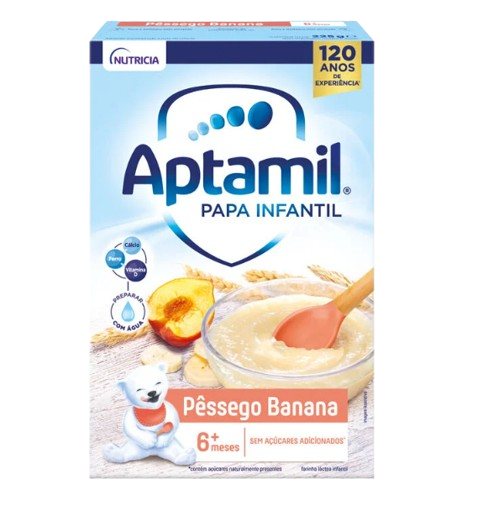 FARINHA LÁCTEA PÊSEGO E BANANA APTAMIL 225GR