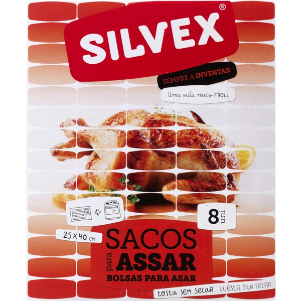SACO PARA FORNO E MICROONDAS SILVEX 8UN