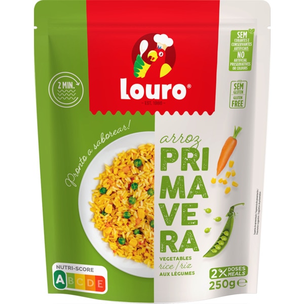 ARROZ PRONTO 2 MINUTOS PRIMAVERA LOURO 250GR