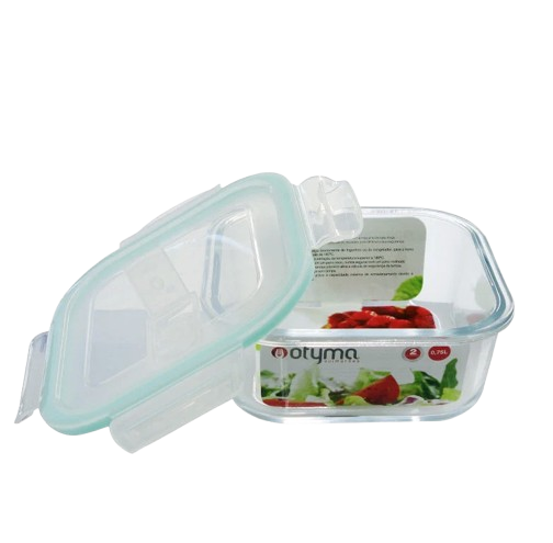 CAIXA HERMETICA VIDRO QUADRADA EMA 1,1L