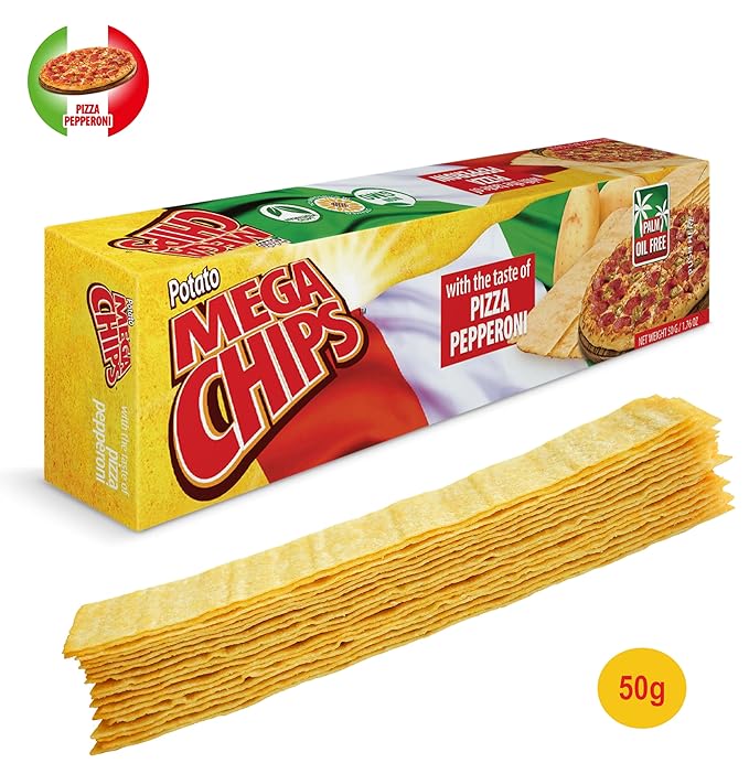 MEGA CHIPS PIZZA PEPPERONI 50GR