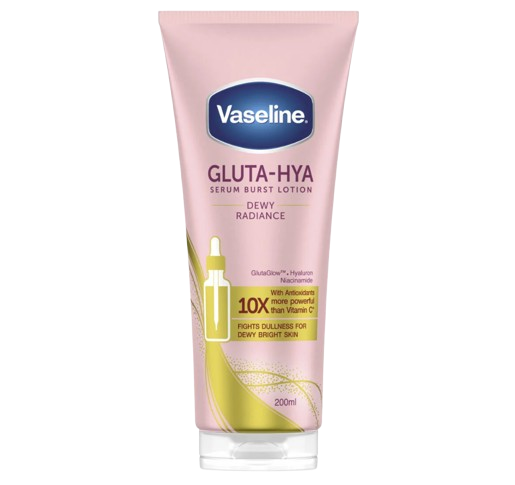 LOÇÃO GLUTA HYA DEWY RADIANCE VASELINE 200ML