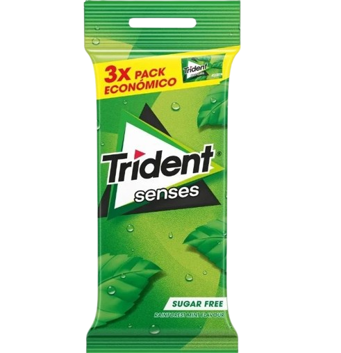 PASTILHAS TRIDENT SENSES SPEARMINT 3X23GR