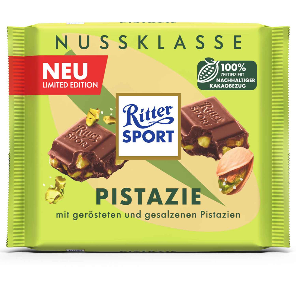TABLETE CHOCOLATE PISTACHO RITTER SPORT 100GR